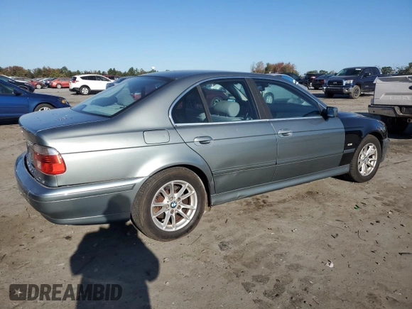 2003 BMW 5 Series 525iA with VIN WBADT43483GY99262, listed as a Copart auction lot 76890744 with 241,653 mi miles and Salvage Title. Bid and sale history available at carsss.com. Image 3.