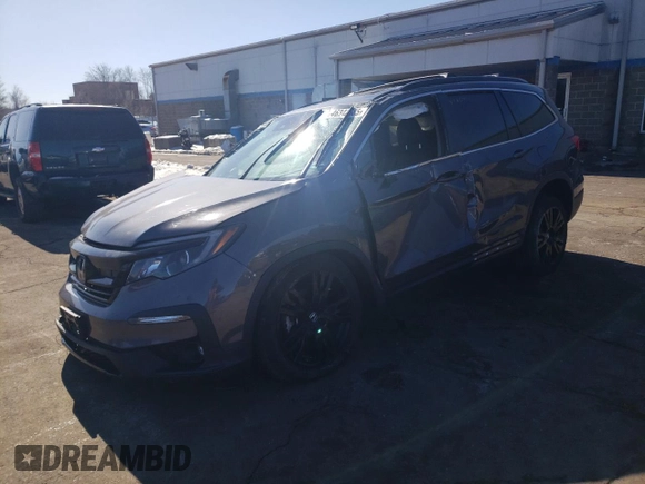 2022 Honda Pilot Special Edition with VIN 5FNYF6H27NB012066, listed as a Copart auction lot 46342685 with 43,511 mi miles and Non Repairable. Bid and sale history available at carsss.com. Image 1.