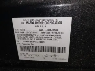 2010 Mazda 6 i Sport with VIN 1YVHZ8BH3A5M32560, listed as a IAAI auction lot 41666908 with 115,315 mi miles. Bid and sale history available at carsss.com. Image 9.