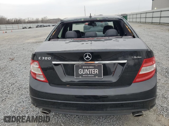 2009 Mercedes-Benz C 300 Sport with VIN WDDGF54X49R058533, listed as a Copart auction lot 48372405 with 117,807 mi miles and Salvage Title. Bid and sale history available at DreamBid. Image 6.