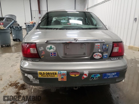 2003 Mercury Sable LS Premium with VIN 1MEFM55S23A629908, listed as a Copart auction lot 51443715 with 180,458 mi miles and Clean title. Bid and sale history available at DreamBid. Image 6.