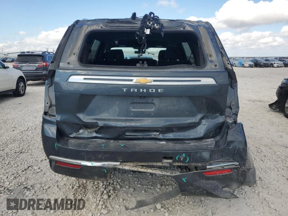 2021 Chevrolet Tahoe LS with VIN 1GNSCMED7MR413335, listed as a Copart auction lot 72067984 with 47,795 mi miles and Salvage title. Bid and sale history available at DreamBid. Image 6.