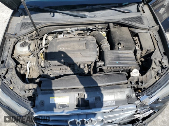 2015 Audi A3 1.8T Premium with VIN WAUACGFF7F1039653, listed as a Copart auction lot 52120215 with 106,666 mi miles and Salvage Title. Bid and sale history available at carsss.com. Image 13.