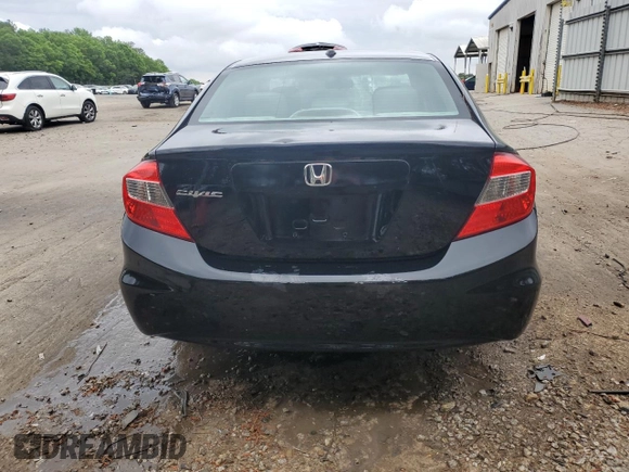 2012 Honda Civic EX-L with VIN 19XFB2F90CE071460, listed as a Copart auction lot 53253075 with 137,897 mi miles and Salvage Title. Bid and sale history available at DreamBid. Image 6.