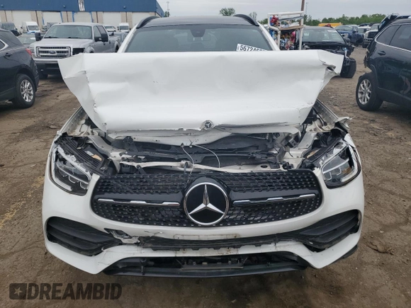 2021 Mercedes-Benz GLC 300 z VIN W1N0G8EB7MF890058, wystawiony jako Copart lot #56724635 z przebiegiem 36 918 mil mil oraz Czysty tytuł • Clean title. Historia ofert i sprzedaży dostępna na DreamBid. Obrazek 5.