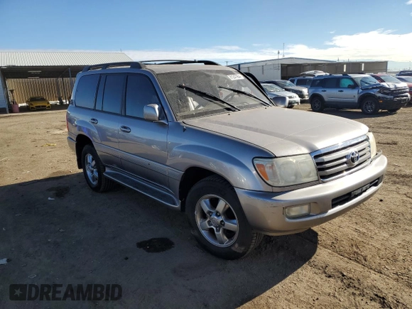 2007 Toyota Land Cruiser with VIN JTEHT05J772115426, listed as a Copart auction lot 81247954 with 0 mi miles and Salvage Title. Bid and sale history available at carsss.com. Image 4.