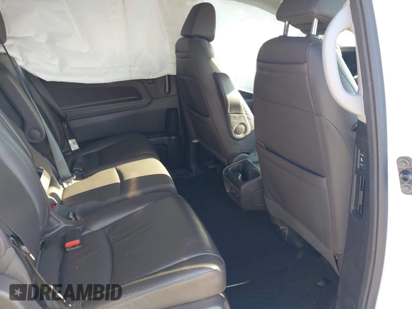 2020 Honda Odyssey Elite with VIN 5FNRL6H92LB014671, listed as a IAAI auction lot 42110389 with 104,180 mi miles and . Bid and sale history available at DreamBid. Image 8.