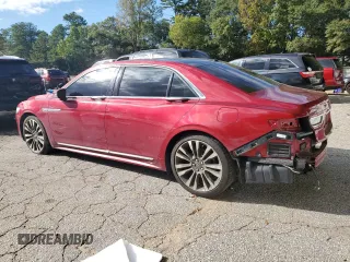 2017 Lincoln Continental Reserve with VIN 1LN6L9RP3H5637464, listed as a Copart auction lot 73666114 with 74,404 mi miles and Salvage Title. Bid and sale history available at carsss.com. Image 2.
