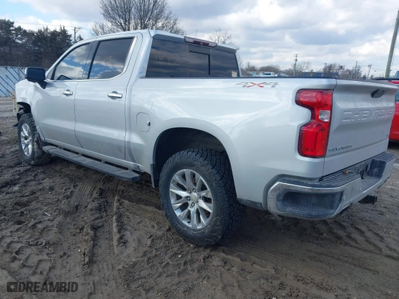 2019 Chevrolet Silverado 1500 LTZ with VIN 1GCUYGELXKZ154980, listed as a IAAI auction lot 41687643 with 139,023 mi miles. Bid and sale history available at carsss.com. Image 3.