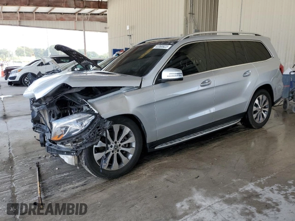 2018 Mercedes-Benz GLS with VIN 4JGDF6EE6JB116201, listed as a Copart auction lot 43368923 with 52,765 mi miles. Bid and sale history available at carsss.com. Image 1.