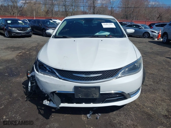 2015 Chrysler 200 C with VIN 1C3CCCEG0FN584234, listed as a IAAI auction lot 41867165 with 107,366 mi miles. Bid and sale history available at carsss.com. Image 12.