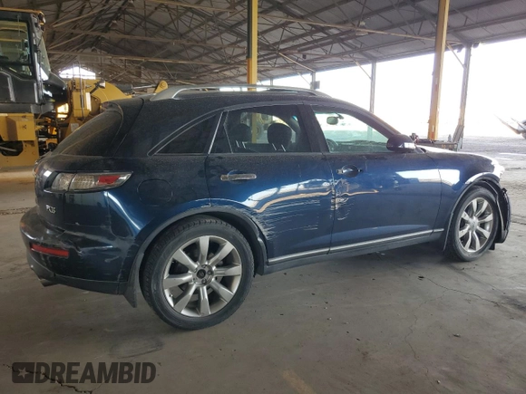2005 Infiniti FX35 with VIN JNRAS08UX5X103477, listed as a Copart auction lot 72654224 with 97,898 mi miles and Salvage Title. Bid and sale history available at carsss.com. Image 3.