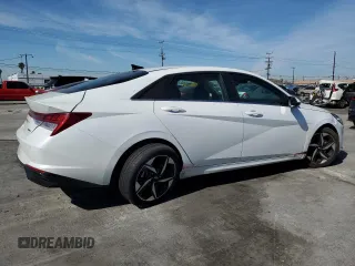 2021 Hyundai Elantra Limited with VIN 5NPLP4AG5MH010267, listed as a Copart auction lot 50348225 with 18,085 mi miles and Salvage Title. Bid and sale history available at DreamBid. Image 3.