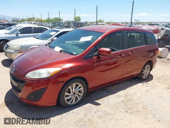 2012 Mazda 5 Sport with VIN JM1CW2BL4C0132956, listed as a IAAI auction lot 42087030 with 158,775 mi miles and . Bid and sale history available at DreamBid. Image 2.