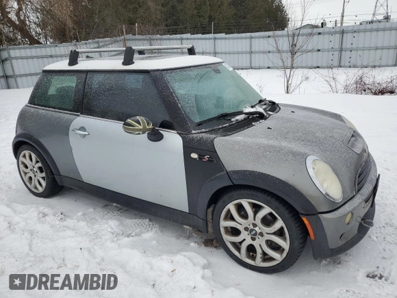 2006 MINI Hardtop S z VIN WMWRE33556TN29417, wystawiony jako Copart lot #42712575 z przebiegiem 265 492 mil mil oraz Czysty tytuł • Clean title. Historia ofert i sprzedaży dostępna na DreamBid. Obrazek 4.
