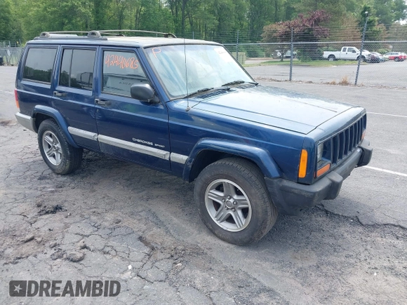 2001 Jeep Cherokee Sport with VIN 1J4FT48S01L604740, listed as a IAAI auction lot 42440685 with 198,284 mi miles and . Bid and sale history available at DreamBid. Image 1.