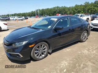2019 Honda Civic EX-L z VIN 19XFC1F71KE000661, wystawiony jako Copart lot #55826875 z przebiegiem 54 621 mil mil oraz Szkoda całkowita • Salvage title. Historia ofert i sprzedaży dostępna na DreamBid. Obrazek 1.