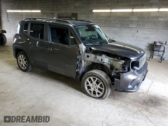 2020 Jeep Renegade Latitude with VIN ZACNJBBB9LPL18157, listed as a Copart auction lot 56581795 with 37,282 mi miles and Salvage title. Bid and sale history available at DreamBid. Image 4.