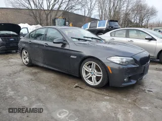 2014 BMW 5 Series 535i xDrive with VIN WBA5B3C5XED535942, listed as a Copart auction lot 46106275 with 183,796 mi miles and Clean Title. Bid and sale history available at carsss.com. Image 4.