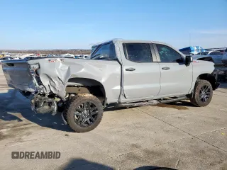2024 Chevrolet Silverado 1500 Custom Trail Boss with VIN 3GCPDCEK8RG129790, listed as a Copart auction lot 45601905 with 17,105 mi miles and Salvage Title. Bid and sale history available at carsss.com. Image 3.