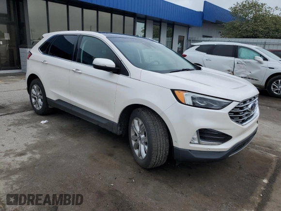 2019 Ford Edge Titanium z VIN 2FMPK4K94KBB36107, wystawiony jako Copart lot #56842925 z przebiegiem 75 348 mil mil oraz Szkoda całkowita • Salvage title. Historia ofert i sprzedaży dostępna na DreamBid. Obrazek 4.