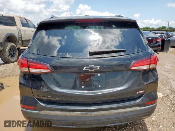 2023 Chevrolet Equinox RS with VIN 3GNAXMEG4PL230724, listed as a Copart auction lot 58936695 with 31,984 mi miles and Salvage title. Bid and sale history available at DreamBid. Image 6.