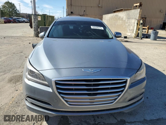 2015 Hyundai Genesis 3.8L with VIN KMHGN4JE0FU084609, listed as a Copart auction lot 42638375 with 87,119 mi miles and Salvage Title. Bid and sale history available at DreamBid. Image 5.