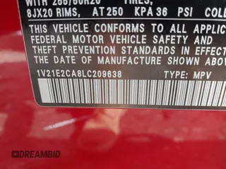 2020 Volkswagen Atlas SE z VIN 1V21E2CA8LC209638, wystawiony jako IAAI lot #42280724 z przebiegiem 79 659 mil mil oraz . Historia ofert i sprzedaży dostępna na DreamBid. Obrazek 9.