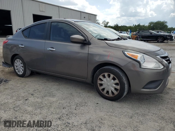 2016 Nissan Versa S with VIN 3N1CN7AP4GL808905, listed as a Copart auction lot 58518875 with 115,679 mi miles and Salvage title. Bid and sale history available at DreamBid. Image 4.