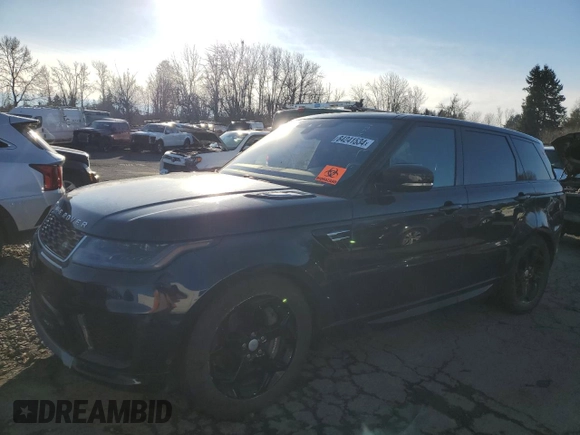 2020 Land Rover Range Rover with VIN SALWR2RY9LA722675, listed as a Copart auction lot 84241534 with 36,158 mi miles and Salvage title. Bid and sale history available at DreamBid. Image 1.