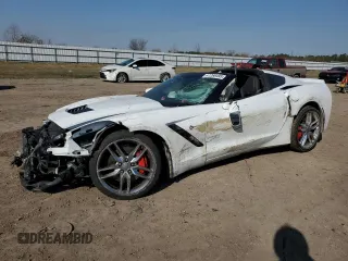 2016 Chevrolet Corvette Z51 2LT with VIN 1G1YK2D74G5115237, listed as a Copart auction lot 47268495 with 0 mi miles and Salvage Title. Bid and sale history available at carsss.com. Image 1.