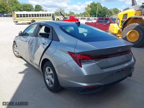 2022 Hyundai Elantra SE with VIN 5NPLL4AG5NH053830, listed as a IAAI auction lot 40403330 with 25,427 mi miles. Bid and sale history available at carsss.com. Image 3.