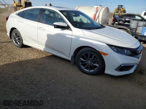 2021 Honda Civic Sedan EX with VIN 2HGFC2F78MH000915, listed as a Copart auction lot 74300724 with 57,458 mi miles and Clean Title. Bid and sale history available at carsss.com. Image 4.