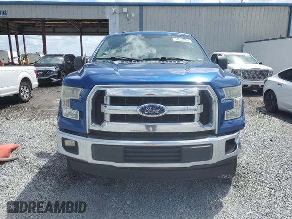 2017 Ford F-150 XL with VIN 1FTEW1C85HFA87480, listed as a Copart auction lot 51813955 with 185,207 mi miles and Salvage Title. Bid and sale history available at carsss.com. Image 5.