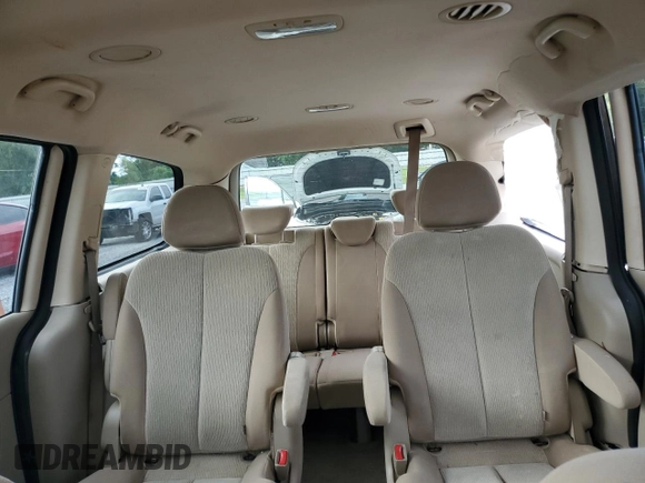 2012 Kia Sedona LX with VIN KNDMG4C77C6456849, listed as a Copart auction lot 69638314 with 206,434 mi miles and Salvage Title. Bid and sale history available at carsss.com. Image 10.