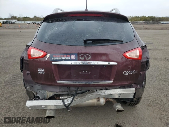 2017 Infiniti QX50 with VIN JN1BJ0RR2HM408076, listed as a Copart auction lot 45989565 with Not Provided miles and Salvage Title. Bid and sale history available at DreamBid. Image 6.