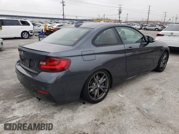 2016 BMW 2 Series M235i with VIN WBA1J7C52GV359572, listed as a Copart auction lot 38942884 with 65,456 mi miles. Bid and sale history available at carsss.com. Image 3.