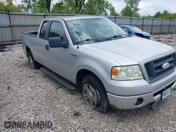 2008 Ford F-150 STX with VIN 1FTRX14W48FB49284, listed as a IAAI auction lot 42167294 with 121,120 mi miles and . Bid and sale history available at DreamBid. Image 1.