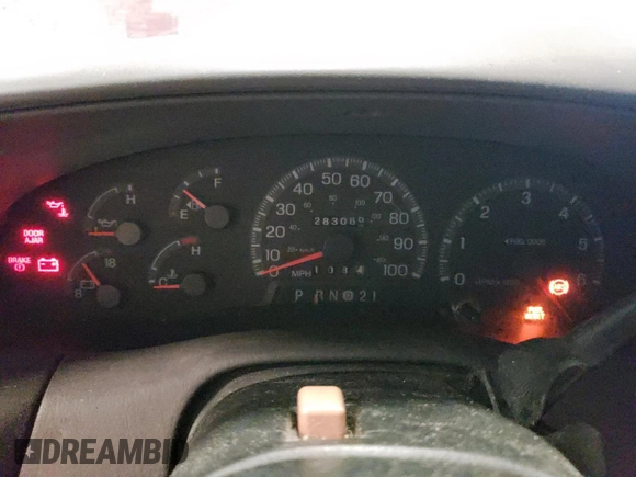 1997 Ford F-150 XL with VIN 1FTDX18W1VNC05543, listed as a Copart auction lot 46687475 with 283,066 mi miles and Clean Title. Bid and sale history available at carsss.com. Image 9.