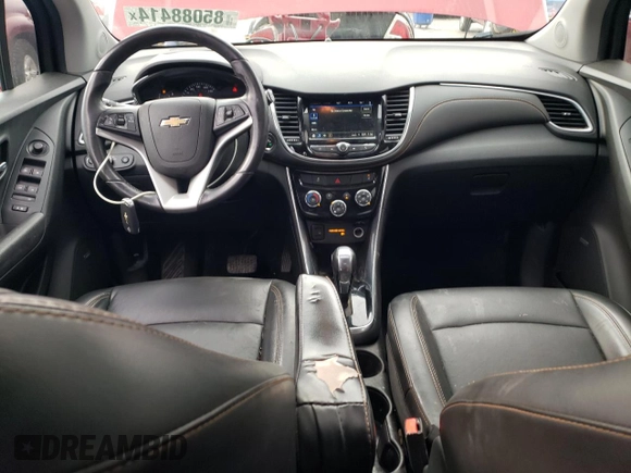 2018 Chevrolet Trax Premier with VIN 3GNCJRSB0JL398058, listed as a Copart auction lot 85088414 with 53,001 mi miles and Salvage Title. Bid and sale history available at carsss.com. Image 8.