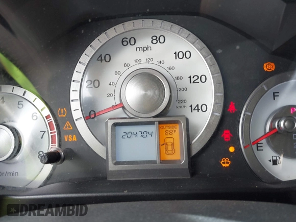 2009 Honda Pilot EX-L with VIN 5FNYF48579B014520, listed as a IAAI auction lot 41736577 with 204,704 mi miles. Bid and sale history available at carsss.com. Image 7.