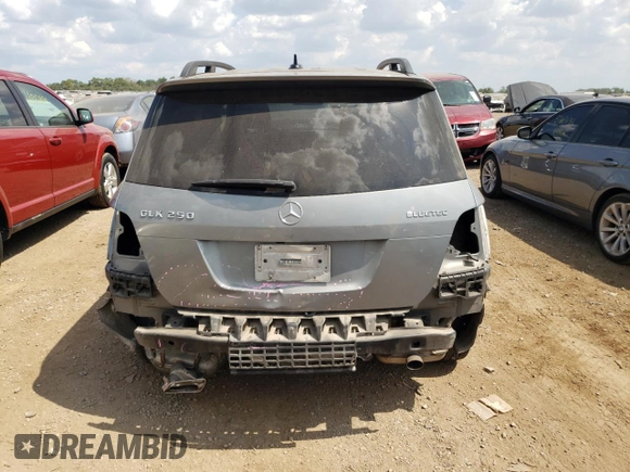 2014 Mercedes-Benz GLK 250 with VIN WDCGG0EB0EG256166, listed as a Copart auction lot 65959414 with 222,641 mi miles and Salvage Title. Bid and sale history available at DreamBid. Image 6.