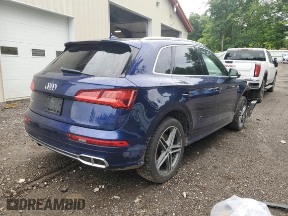 2018 Audi SQ5 Premium Plus with VIN WA1A4AFY1J2122149, listed as a Copart auction lot 65735324 with 89,289 mi miles and Salvage Title. Bid and sale history available at DreamBid. Image 3.
