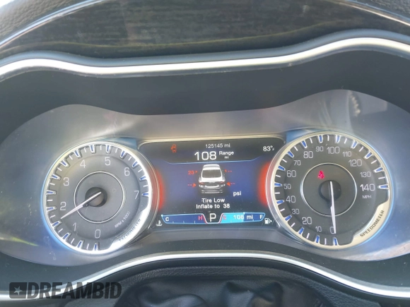 2016 Chrysler 200 C with VIN 1C3CCCCB0GN134012, listed as a IAAI auction lot 41427127 with 125,145 mi miles. Bid and sale history available at carsss.com. Image 7.
