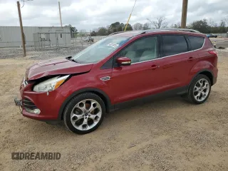 2015 Ford Escape Titanium with VIN 1FMCU0J96FUC32632, listed as a Copart auction lot 48213915 with 120,641 mi miles and Salvage Title. Bid and sale history available at carsss.com. Image 1.