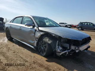 2012 Audi A8 with VIN WAURVAFD8CN018131, listed as a Copart auction lot 54260395 with 98,706 mi miles and Salvage title. Bid and sale history available at DreamBid. Image 4.