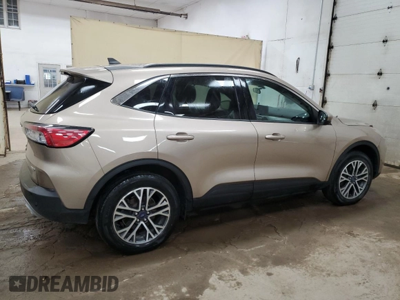 2020 Ford Escape SEL z VIN 1FMCU9H64LUC28297, wystawiony jako Copart lot #58693515 z przebiegiem 57 038 mil mil oraz Szkoda całkowita • Salvage title. Historia ofert i sprzedaży dostępna na DreamBid. Obrazek 3.