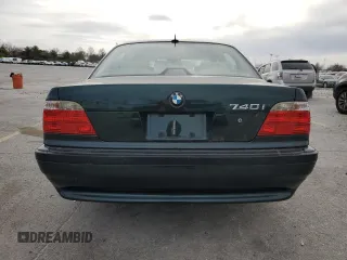 2001 BMW 7 Series 740iA with VIN WBAGG83401DN86357, listed as a Copart auction lot 49689955 with 0 mi miles and Salvage Title. Bid and sale history available at carsss.com. Image 7.