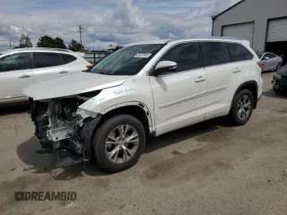 2014 Toyota Highlander XLE z VIN 5TDJKRFHXES065877, wystawiony jako Copart lot #56587385 z przebiegiem 84 125 mil mil oraz Szkoda całkowita • Salvage title. Historia ofert i sprzedaży dostępna na DreamBid. Obrazek 1.