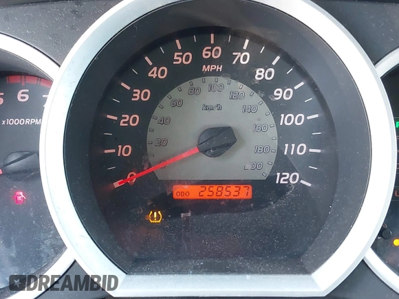 2008 Toyota Tacoma PreRunner with VIN 5TEJU62N38Z487744, listed as a IAAI auction lot 41828502 with 258,537 mi miles. Bid and sale history available at carsss.com. Image 7.
